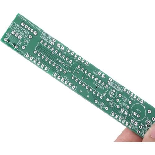 DC 3V-12V LED Sound Audio Spectrum Analyzer Level Indicator Kit DIY Electoronics Soldering Practice Set T84C