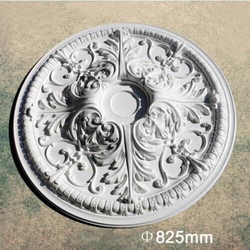 Chandelier ceiling rose decoration PU ceiling decorating pendent lamp base panel