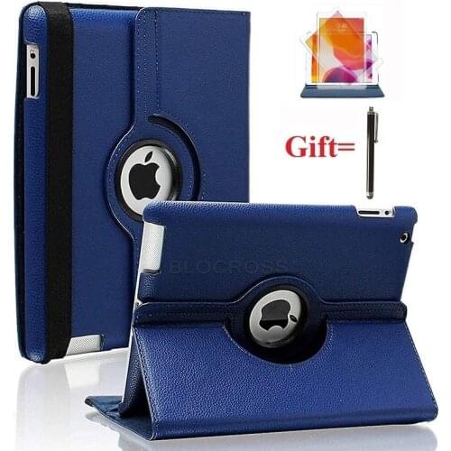 For Old iPad 2(2011)/iPad 3(2012)/ iPad 4(2012) Rotating Stand Smart Case Wake Up/Sleep for A1395 A1396 A1403 A1416 A1430 A1458