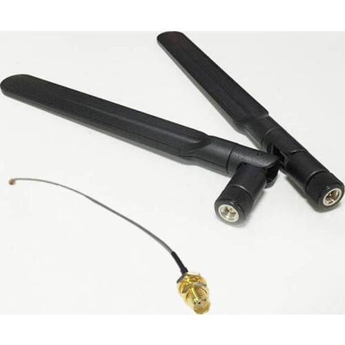 2.4GHz / 5.8Ghz 8dBi Omni WIFI Antenna Dual Band Aerial SMA Male Wi-fi + IPX / u.fl Switch SMA Female Pigtail Cable 15cm long
