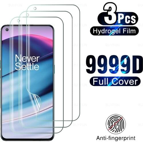 3Pcs Screen Protective Film For OnePlus Nord CE N10 N100 Hydrogel Film For oneplus 7 7t 8 9 pro 9r 8t HD Soft Film Not Glass