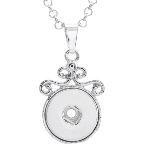 Hot sale XL0093 Vintage DIY beauty snap Pendant Necklace fit 18mm beauty snap buttons fashion snaps jewelrys women