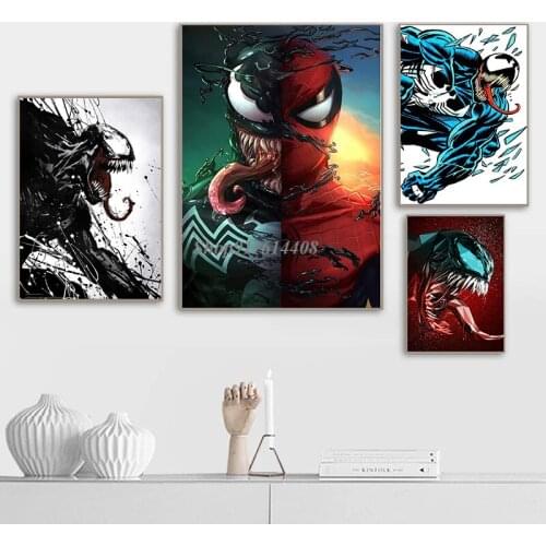 Pictures for Bed Room Decoration Wall Art Canvas Painting Posters and Prints Marvel Movie Venom Pictures on The Home Decor Wall