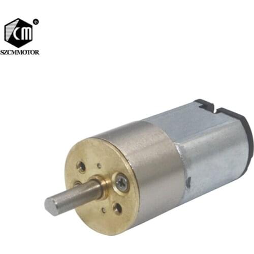 16mm Gearbox 6v-12V 33RPM to 340RPM Permanent Magnet Miniature GearBox Motor for Electric Lock & Mini Printer Micro Geared Motor