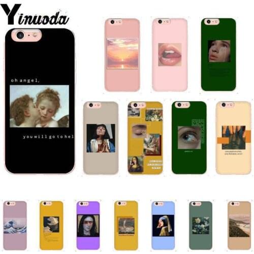 Yinuoda Fashionable Great Art Oil Painting Abstract Character Phone Case for iPhone8 7 6 6SPlus X XSMAX XR 10 11 11pro 11promax
