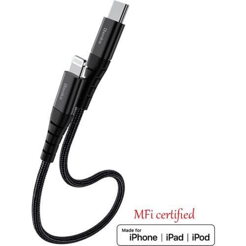 Original PD fast charging usb type c to lightning cable short 0.25m 1m 2m 18W charger for iPhone 11 xs max xr 8 7 6s plus 5 ipad