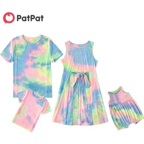 PatPat 2021 New Arrival Family Matching Tie Dye Series Sets