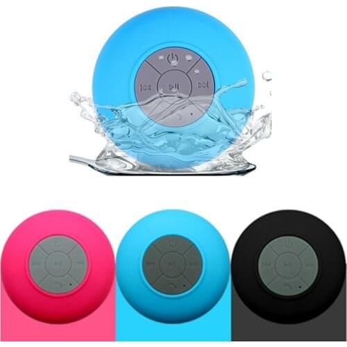 Portable Wireless Bluetooth Speaker Bathroom Waterproof Stereo Music Loudspeaker With Suction Cup Mini 8CM Universal Speaker