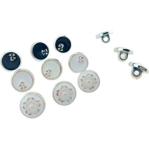 HL 50/150pcs 11mm New Dripping Oil Shank Plating Buttons DIY Apparel Sewing Accessories Shirt Buttons