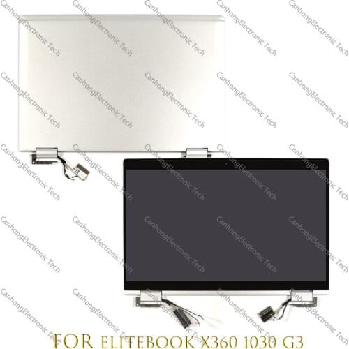 13.3" FHD UHD Touch Screen Replacement Complete Assembly Wiht Lid Cover For hp Elitebook x360 1030 g3