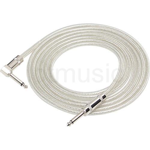 Kmise Guitar Cable Instrument Cord Straight Right 10ft OFC Braided Low Noise for Electric Guitar