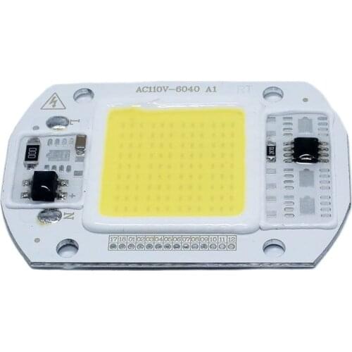 LED COB Bulb Chip 15W 25W LED Chip Light Source Band Lens 110V 220V Input IP65 Smart IC Fit For DIY LED Flood Light