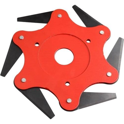 2019 NEWEST 6 Teeth Brush Cutter Blade Trimmer Metal Blades Trimmer Head 65Mn Garden Grass Trimmer Head For Lawn Mower