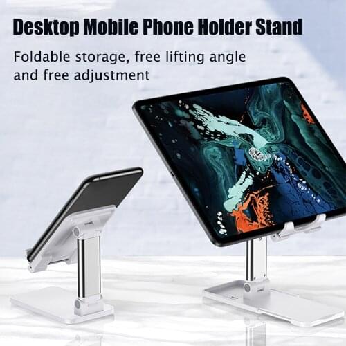 Portable Mini Mobile Phone Holder Foldable Desk Stand Holder 4 Degrees Adjustable Universal for iPhone Andorid Phone