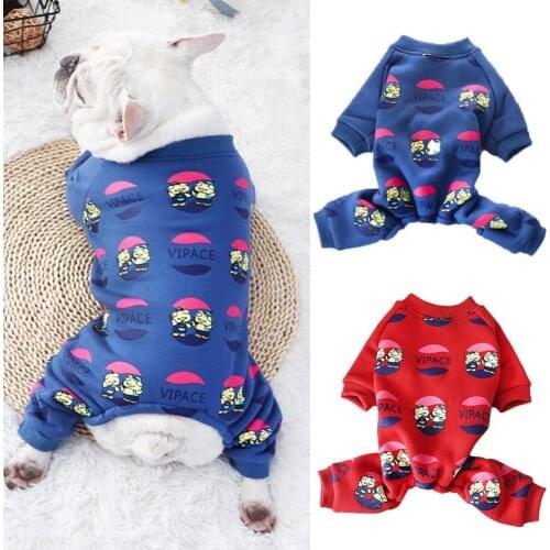 Dress-up Thickened Pet Dogs Romper Clothes for Autumn Pet Romper Dress-up Thickened Pet Dogs Romper Clothes for Autumn