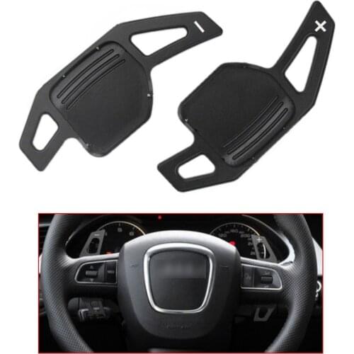 Yubao Black Car Steering Wheel Shift Paddle Shifter Fit For Audi A3 A4 A4L A5 A6 A7 A8 Q3 Q5 Q7 TT S3 R8 Car Replacement Parts