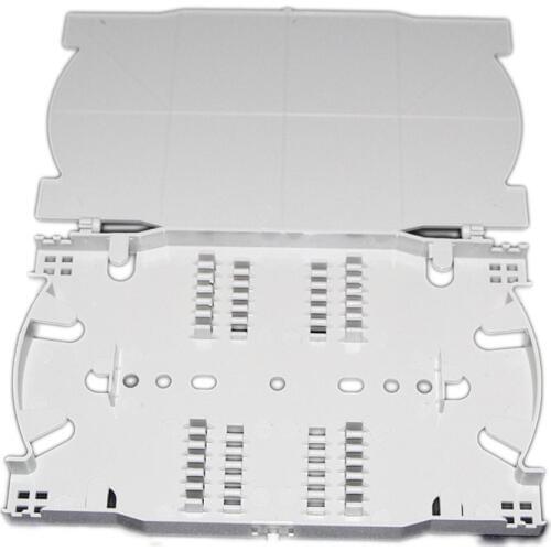 10 Pieces 24 Cords Optical Fiber Splice Tray FTTH Fusion Tray with Cover used in Fiber Closure,Distribution Box