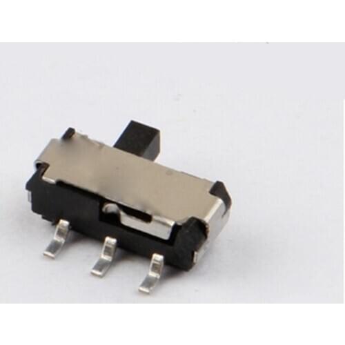 10pcs Mini toggle switch handle 2mm high 3 feet 2 gear side toggle