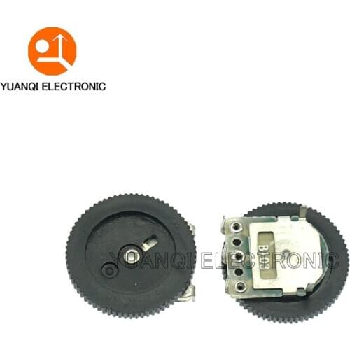 10pcs Gear tuning potentiometer B103 10K ohm 3Pin 16*2mm Dial Taper Volume Wheel Potentiometer