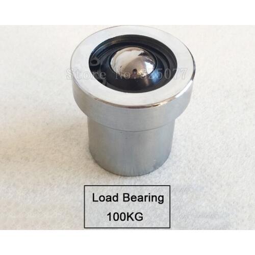 2PCS Damping ball bearing steel universal ball built-in spring cattle eye ball spring damping pulley load bearing 100KG JF1491