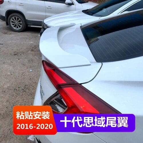 2021 Suitable For Hondas -2019 10th Generation Rear New Civic Refitted Special Non Perforated Sports Car Wing Belt Baking Paint
