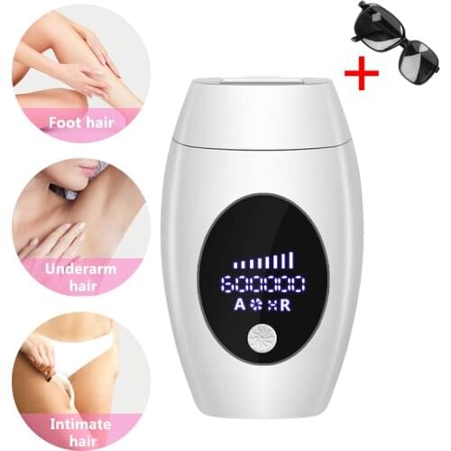 600000 flash professional permanent IPL Laser Depilator LCD home use devices Photoepilator women painless hair remover machine