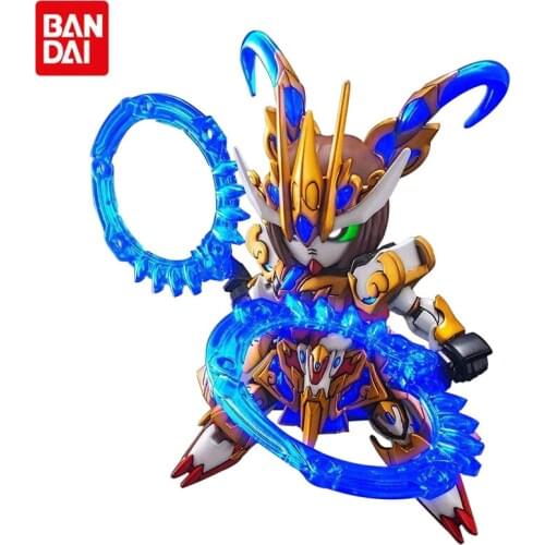 Bandai Assembled Gundam Model Three Kingdoms Chuangjie SD BB Warrior Q Edition Sun Shangxiang Strike Rouge Figure Robot Toy Gift