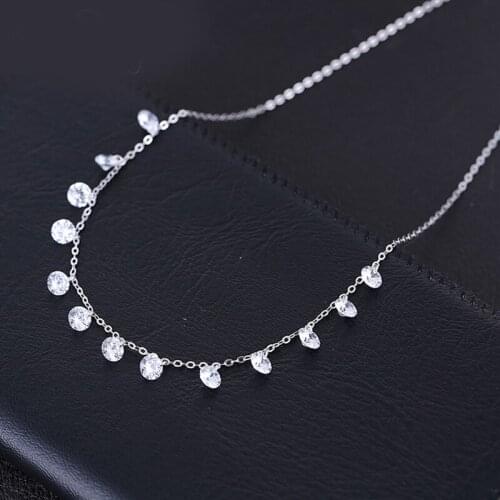 Bohemian Vintage Long Zircon Beads Necklaces For Women Charm Choker Necklace Boho Jewelry New Christmas Gifts