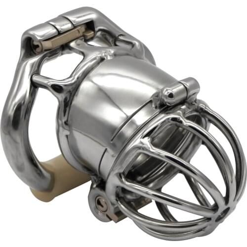Ergonomic Stainless Steel Stealth Lock Male Chastity Device,Cock Cage,Penis Lock,Cock Ring,Chastity Belt,S076