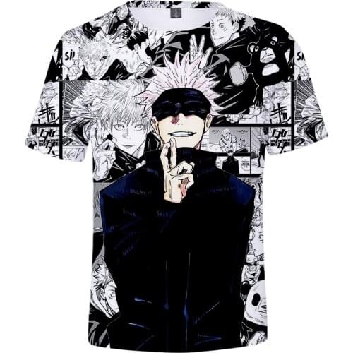Anime 3D Print Jujutsu Kaisen T-Shirts Streetwear Men Women Harajuku Cosplay Oversized T Shirt Fashion Tees Clothing Unisex