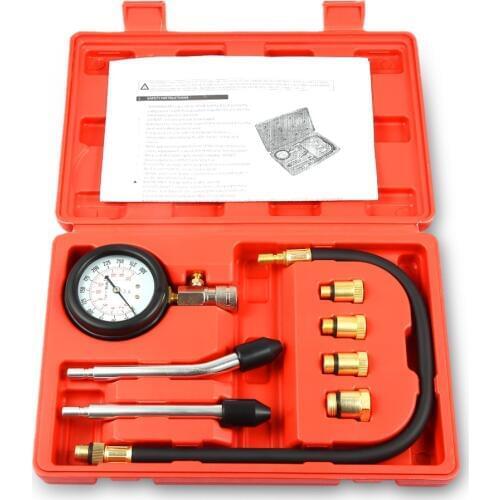 Engine Cylinder Compression Gauge Diagnostic Tester 0 - 300 psi Pressure Range for Motorcycles Cars Diagnostic Tool