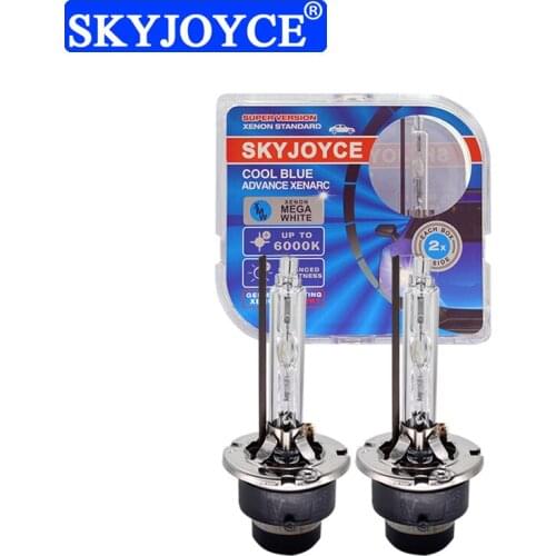SKYJOYCE 2PCS 35W D1S D2S D3S D4S 55W 6000K HID Xenon White Light 4300K 5000K 8000K Car Upgrade Metal Claw HID Headlight Bulbs