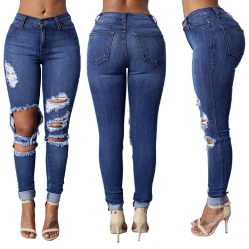 LJCUIYAO Womens Ripped Jeans