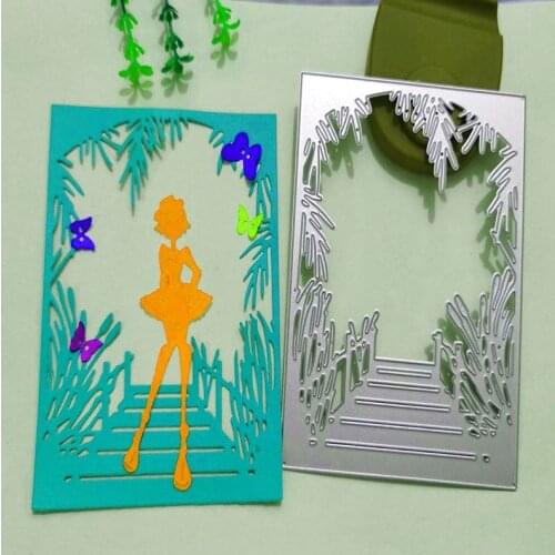 Landscape frame background greeti Metal Cutting Dies for DIY Scrapbooking Album Paper Cards Decorative Crafts Embossing Die Cuts