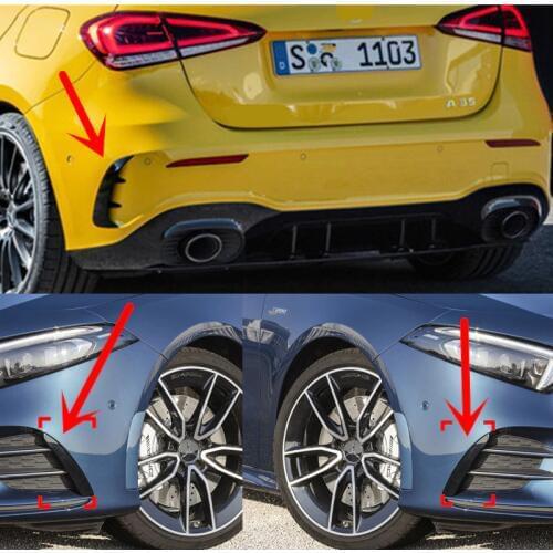 Front + Rear Bumper Trim Cover Fender Accessories Car Styling For Mercedes Benz A Class W177 Hatchback A180 A200 A220 A250 A35