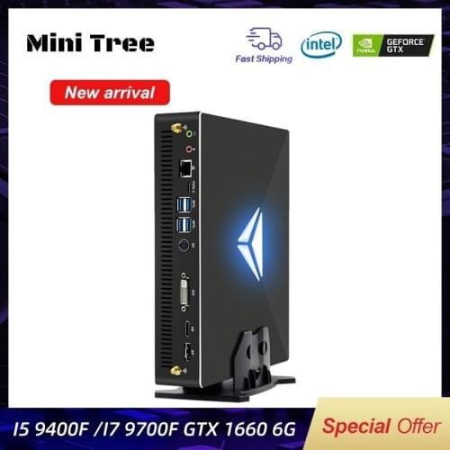 Newest Mini Gaming PC Intel Core i7-9700F I5-9400F GTX 1660 GDDR5 6G Windows 10 M.2 NVMe Desktop Computer 4K HD DP AC WiFi