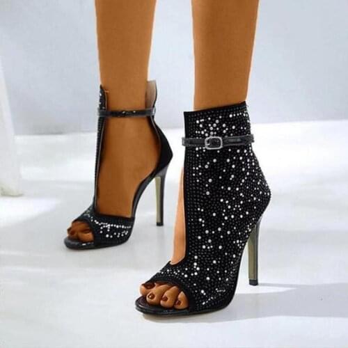 Mature New Womens Sandals Fashion Simple Vamp Metal Decoration Sexy All-match Elegant Outdoor High-heeled Womens Sandals