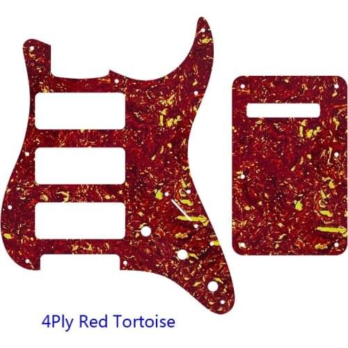 Pleroo Great Quality Parts 3 P90 Strat Guitar PICKGUARD For US 11 Screw Holes Strat 3 P90S Humbucker & Back Plate