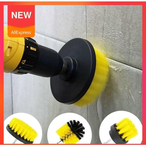 AYEVIN Drill Brush All Purpose Cleaner Scrubbing Brushes for Bathroom Surface Grout Tile Tub Shower Kitchen Care Cleaning Tools