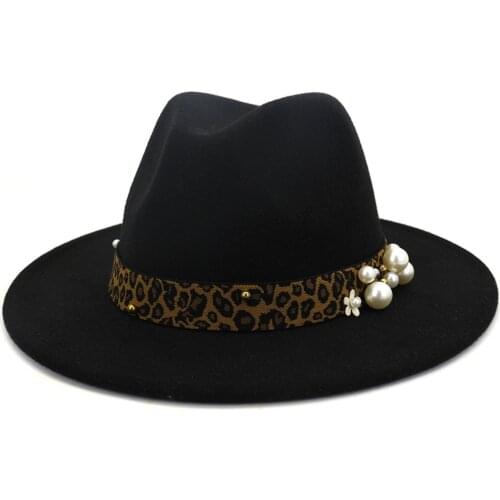 New fedora hats women men ribbon band belt wide brim classic beige white felted hat british elegant fascinator men women hats