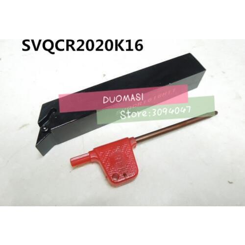 SVQCR2020K16 20*20mm Metal Lathe Cutting Tools Lathe Machine CNC Turning Tools External Turning Tool Holder S-Type SVQCR