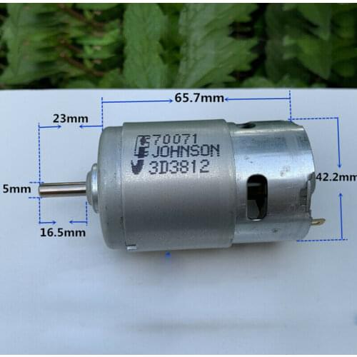 JOHNSON DC 12V-20V 18V 21500RPM 775 Motor Large Torque Carbon Brush High Speed with Cooling Fan DIY Electric Drill Power Tool