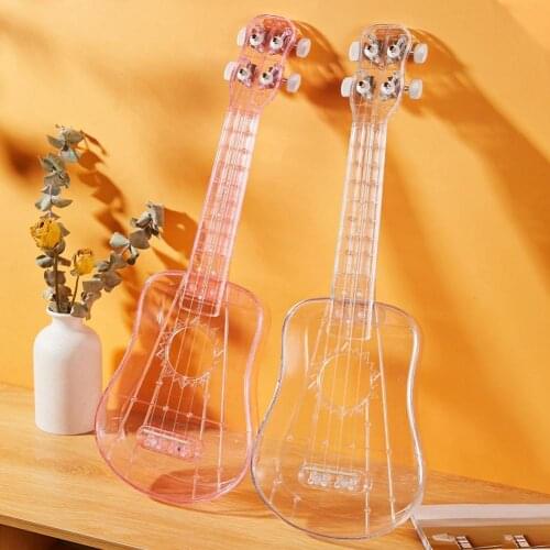 21 inches Transparent Ukulele Universal 4 Strings Music Development Hand-held Portable Mini Guitar Ukelele Beginner Instruments