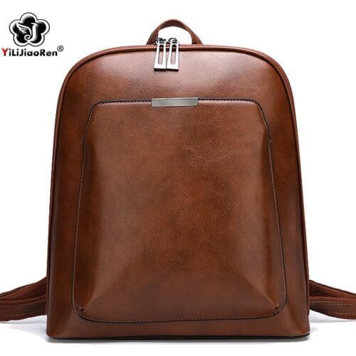 Vintage Sequined Backpack Travel Bag For Women Large Capacity School Bags For Teenage Girls Leather Backpack Women Shoulder Bag