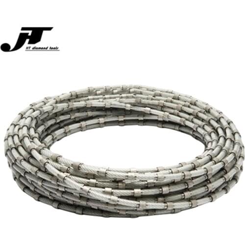 Free shipping 8.8mm High Quality Closed Loop Plastic Diamond Wire for Marble Block Cutting Squaring Looped Wire Rope