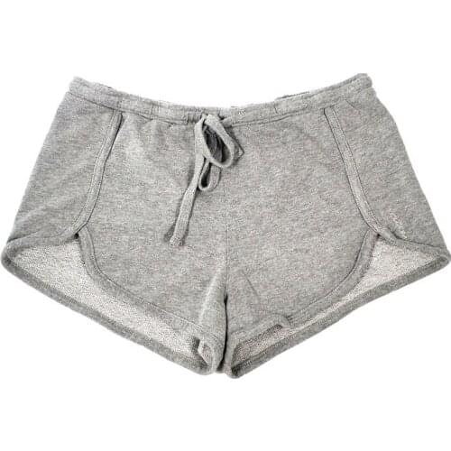 Womens Gray Vintage Washed Track Shorts