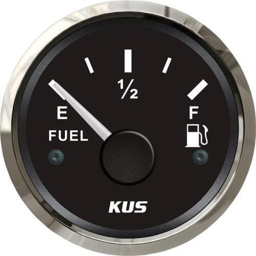 1pc 52mm Pointer Fuel Level Gauges 0-190ohm Fuel Level Meters 240-33ohm Waterproof Fuel Tank Gauges for Auto Truck Boat Bus