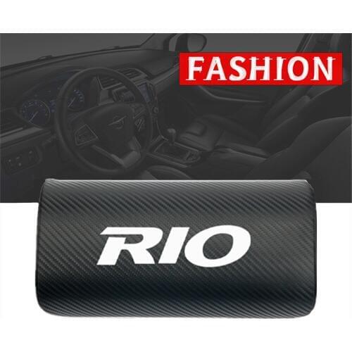 1pcs car neck pillows both side pu leather single headrest case for For KIA Rio K2 K3 K4 K5 KX3 KX5 QL Cerato Soul Forte Sportag