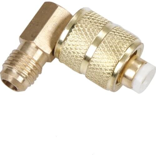 1pc Brass Auto AC Refrigeration Adapter Connector Adaptor For R410A Gauges Hose