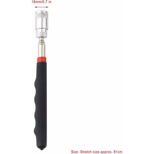 1 pc Stick Telescopic Magnetic Tool Mini LED Flashlights Pick Up Tool For Picking Up Nuts and Bolts